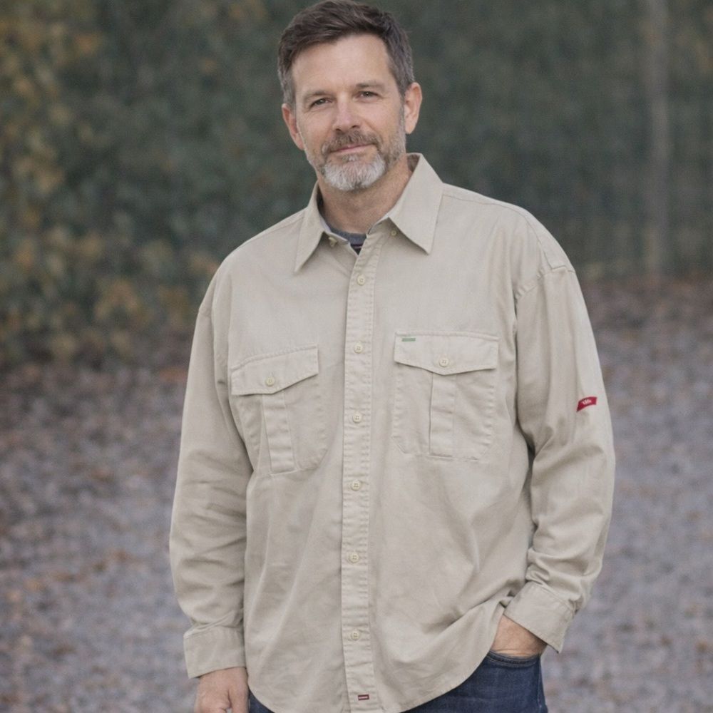 Tommy Hilfiger Khaki Cotton Oversized Shirt